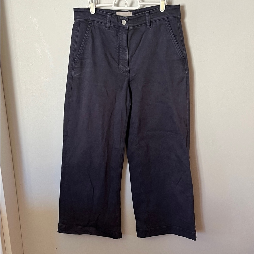 Everlane Wide Leg Dark Denim cropped jeans Size 6